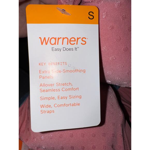 Brand New Warners Women's Size Small Lightly Lined Wireless T-Shirt Bra Pink - Picture 4 of 6